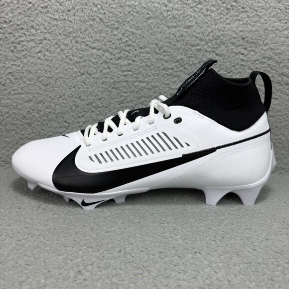 Nike Vapor Edge Pro 360 2 TB Mens 12.5 Shoes White Black Promo Football Cleats main image 4